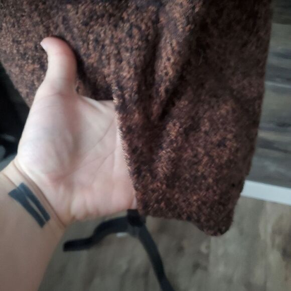 J. Jill Utopia Cardigan Sweater Mixed Texture, Women's Size Large, Rust Brown - Picture 8 of 13